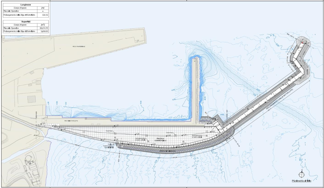 AUTORITÀ DI SISTEMA PORTUALE DEL MARE DI SICILIA OCCIDENTALE – Progetto Esecutivo denominato “LAVORI DI COMPLETAMENTO DEL MOLO DI SOTTOFLUTTO DEL PORTO DI TERMINI IMERESE”